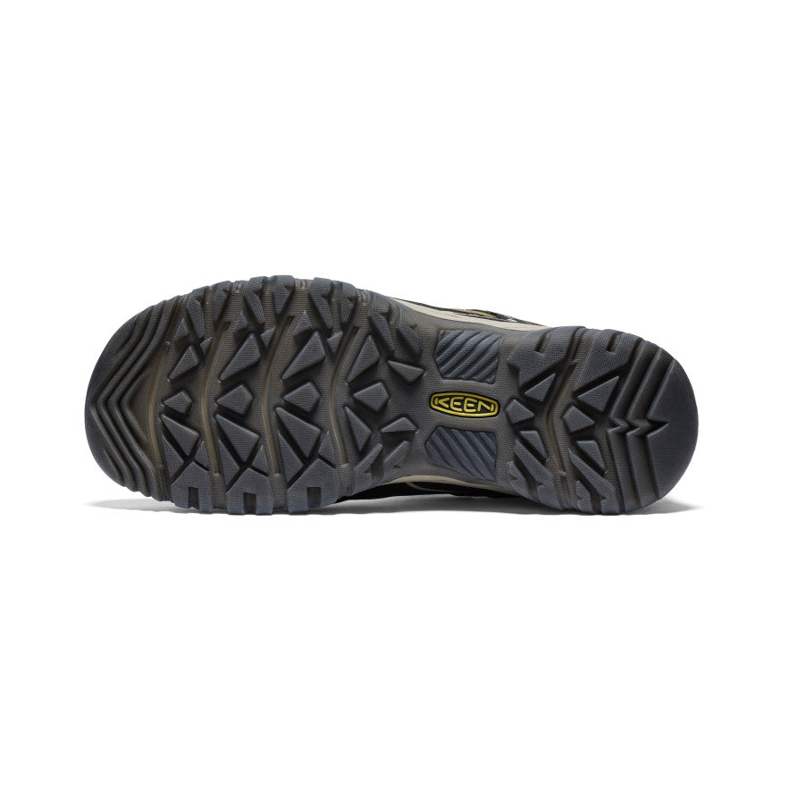 Keen Men's Targhee IV Waterproof HIking Shoe in Dark Olive Gold Flame