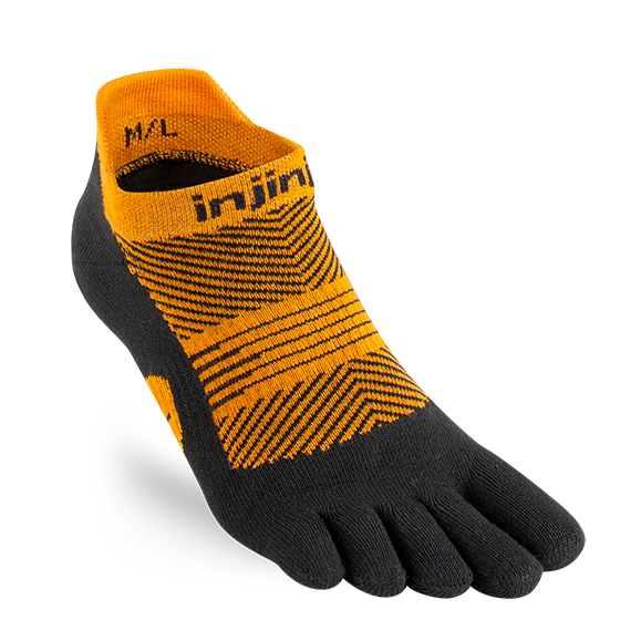 Injinji Women's Lightweight No-Show Sock in Tiger