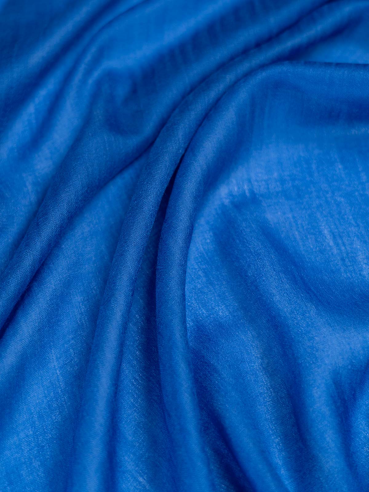 Featherlight Sapphire Cashmere Scarf