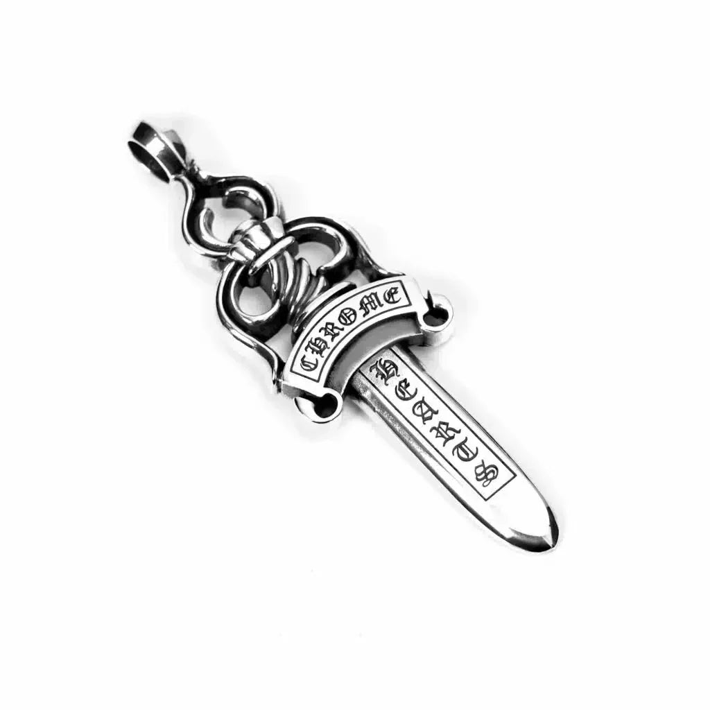 Chrome Hearts Double Dagger Pendant Necklace