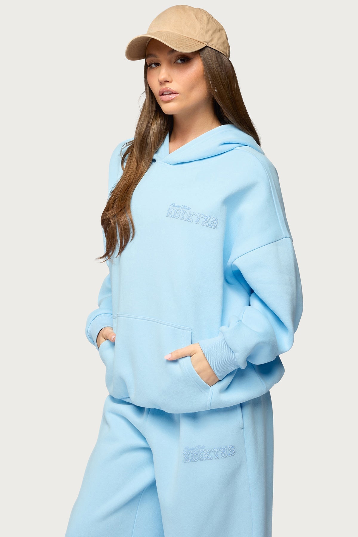 Pastel Edit Edikted Oversized Hoodie