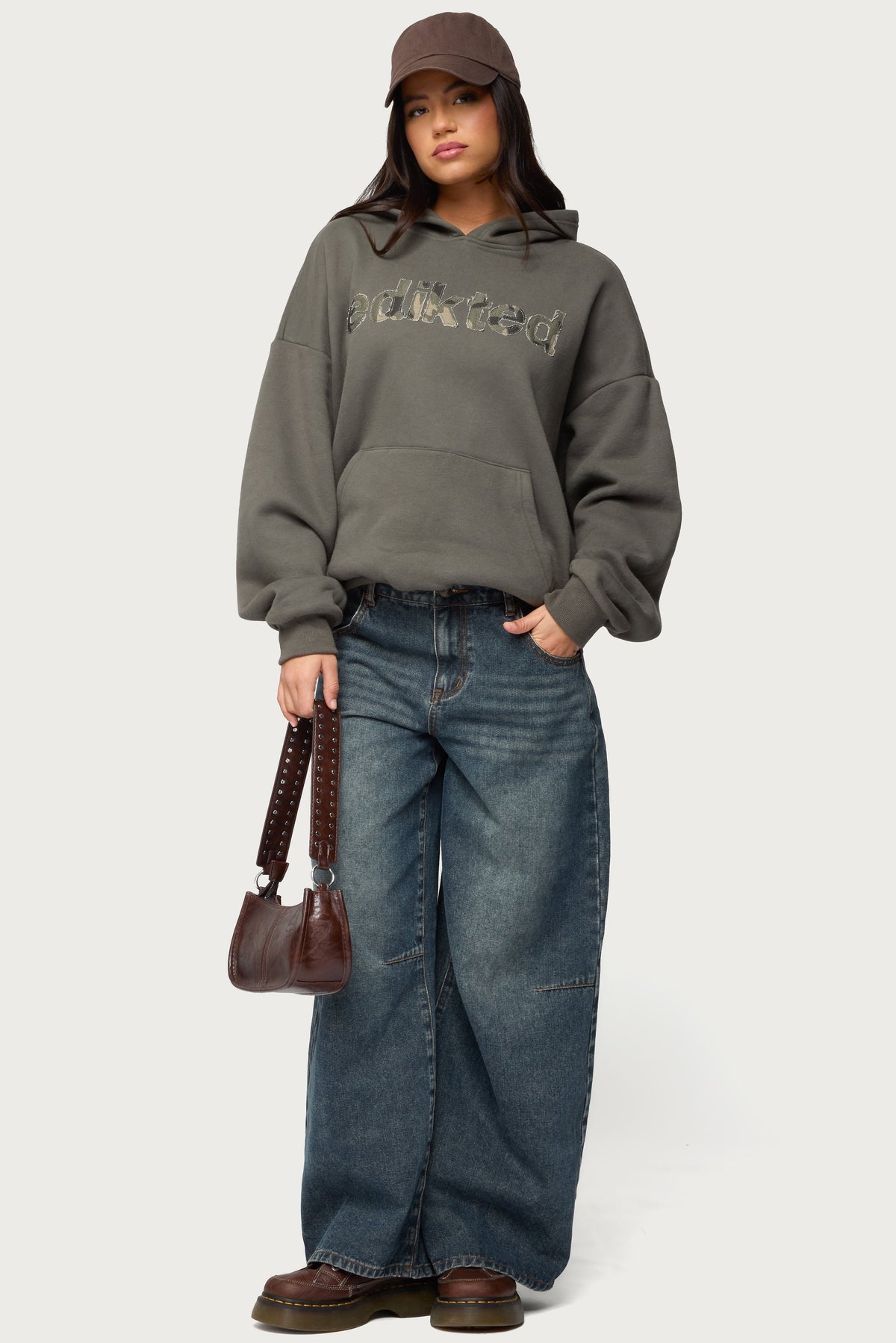 Camo Cutie Edikted Oversized Hoodie