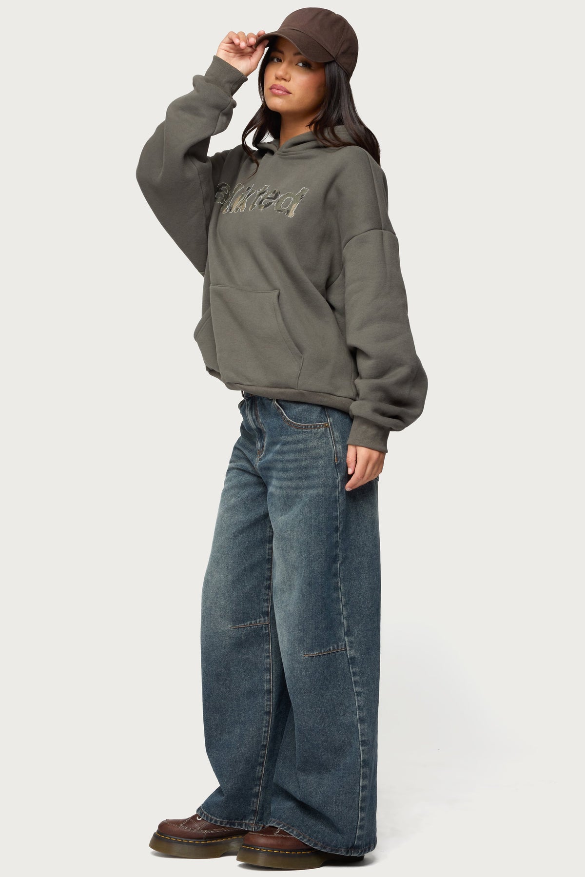 Camo Cutie Edikted Oversized Hoodie