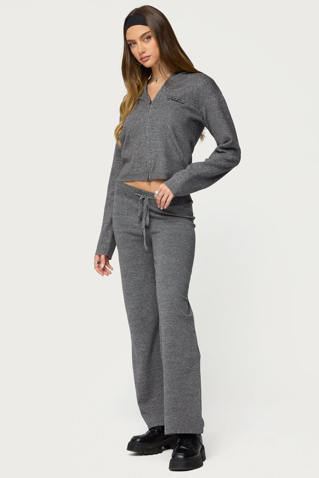 Ayah Knit Zip Up Hoodie