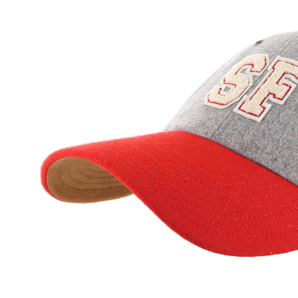'47 Stoney Clover Lane X San Francisco 49ers Block Clean Up Hat in Gray/Scarlet