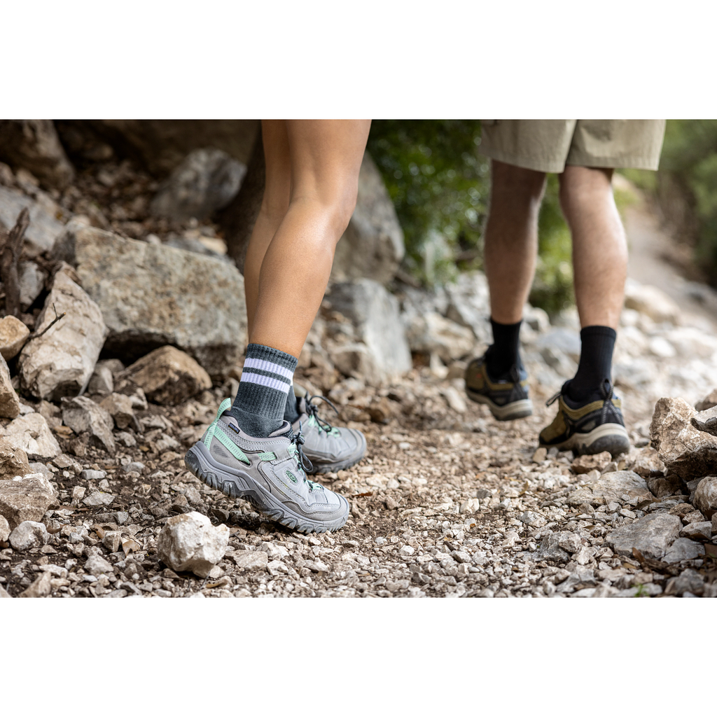Keen Women's Targhee IV Waterproof Hiking Shoe in Alloy Granite Green