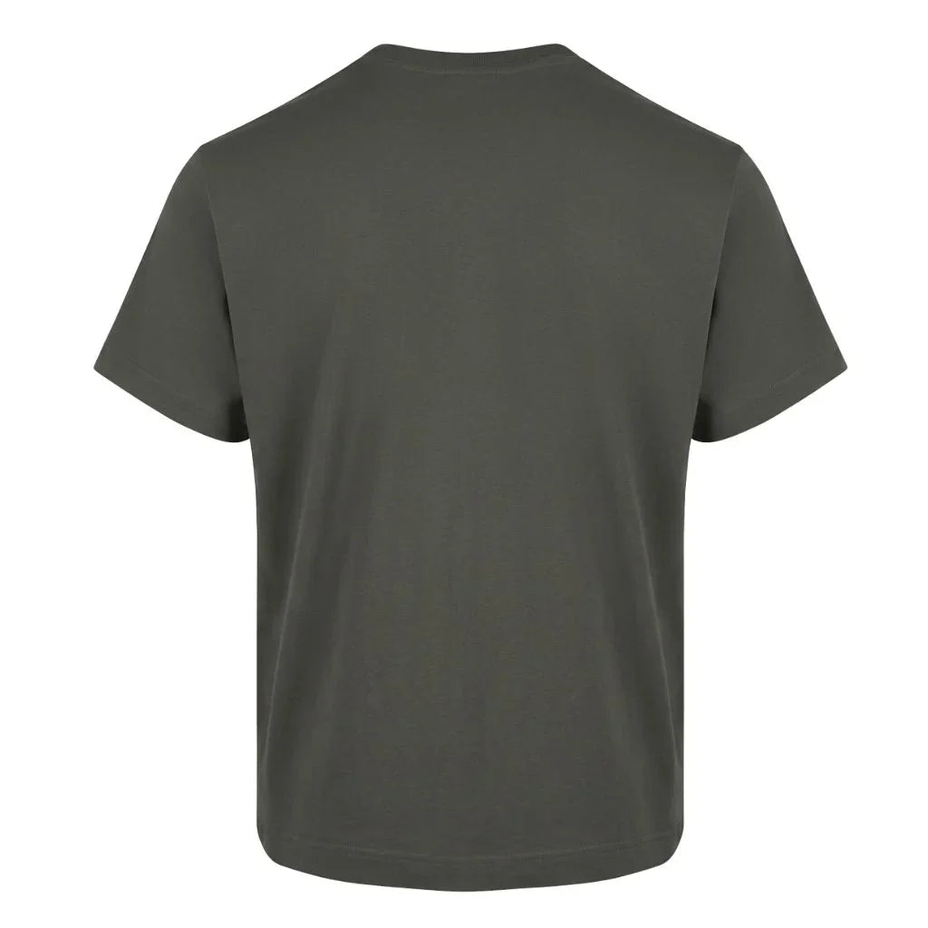 MILITARY GREEN LOOPWHEELED T-SHIRT
