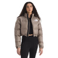 The North Face Women's Nuptse Short Jacket in Mocha Brown