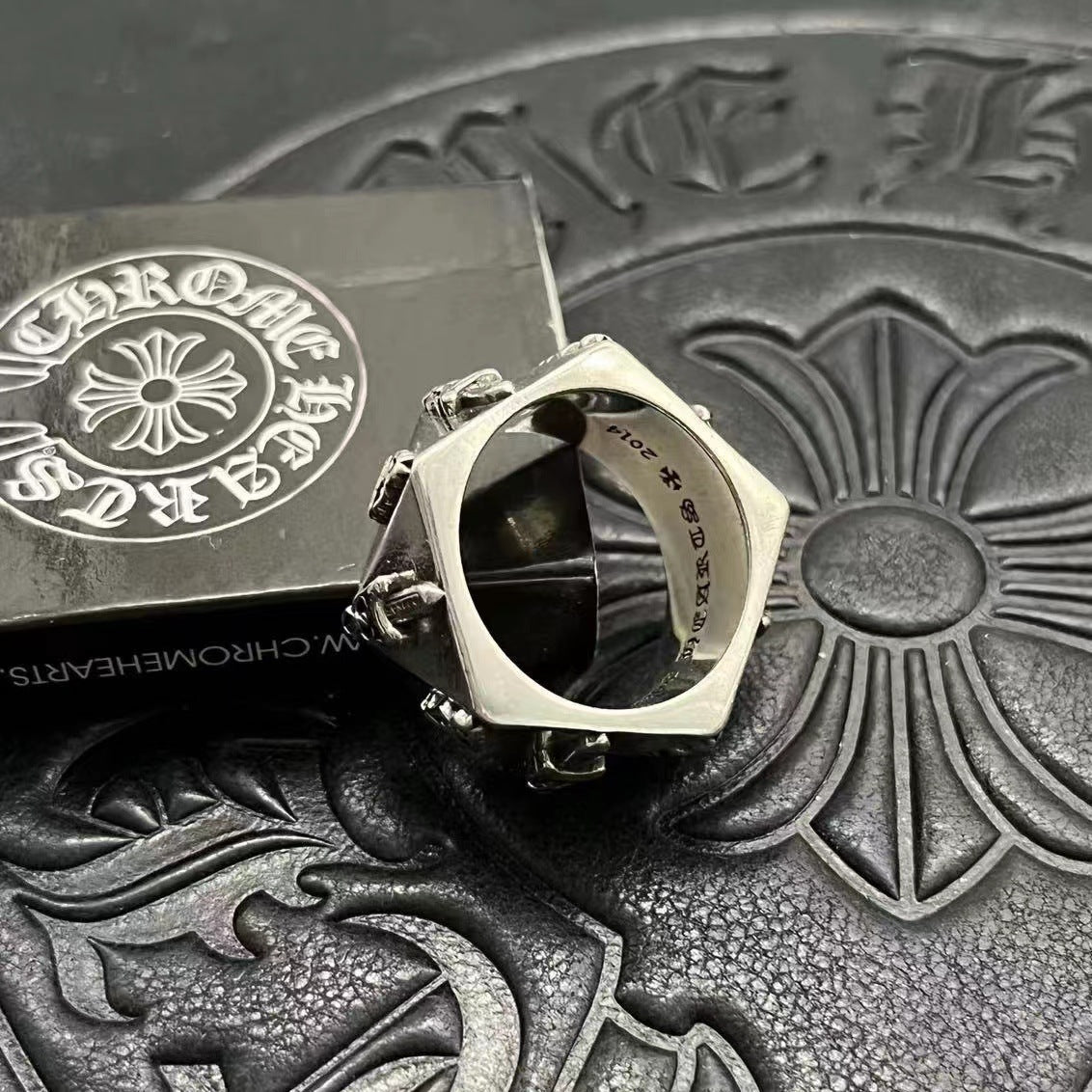 Chrome Hearts cut-angle sword ring