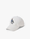 Dog Embroidered Twill Ball Cap - Ceramic White