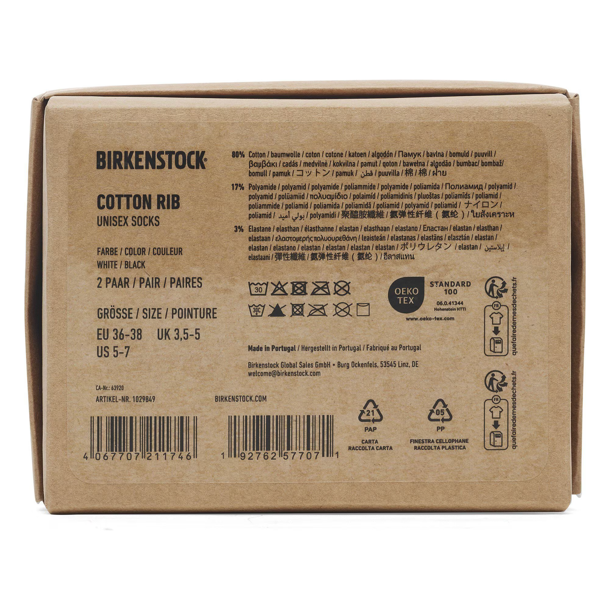 Birkenstock Cotton Ribbed Socks Multi Pack