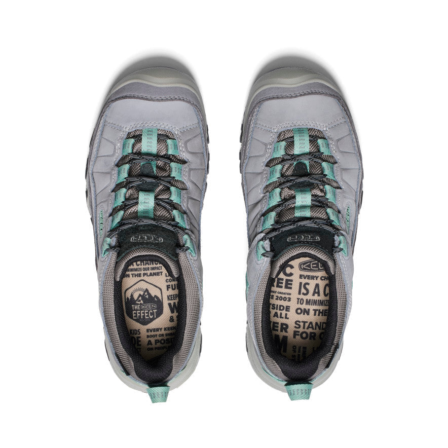 Keen Women's Targhee IV Waterproof Hiking Shoe in Alloy Granite Green